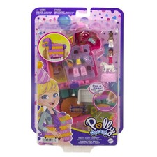 POLLY POCKET Kompaktes Spielset Party mit Piñata Pferd + 2 Mini Puppen