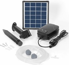 Biling Solar Vertikutierer für Gartenteich, 2,5W Solar Teichbelüfter mit Akku 3 Mod