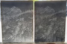 Tolle antike Foto Glasplatten, seltene Glasnegative, Bergkette la Margeride 1908