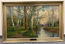 Karl KAUFMANN (1843-1902/05) B.Lambert,Frühling am Bach, Ölgemälde ca.90 x 60 cm