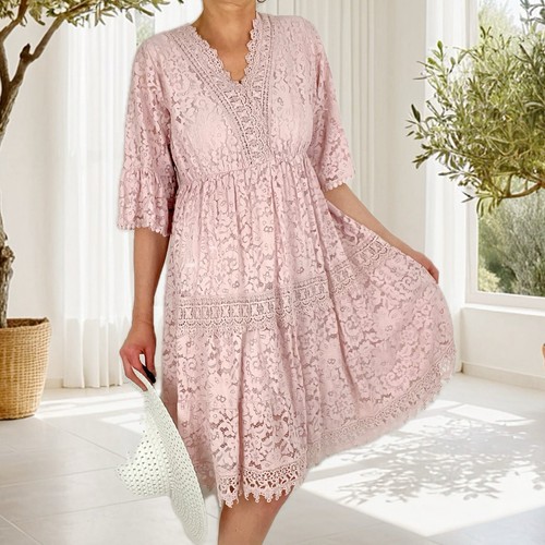 Italy damen kleid spitzenkleid - italy,