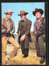 Filmszene aus Big Valley, Jarrod, Nick und Heath Barkley, Ansichtskarte 