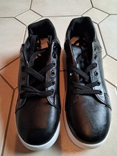 Herren Sneaker - Kunstleder schwarz 43 - ungetragen