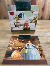 Wendt & Kühn Holzaufsteller gold "Blumenkinder 2x" Deko Display SELTEN