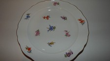 Meissen Streublume mit Goldrand   Teller Ø 21,5 cm  Knaufzeit  1.Wahl;  mehr da