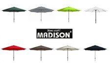 Sonnenschirm 400 cm rund Gartenschirm Garten Balkonschirm Schirm 4 m Madison XL