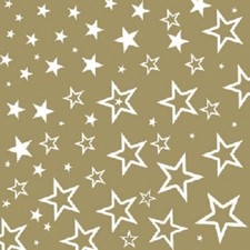 4 Servietten ~ Sterne gold Stars Weihnachten