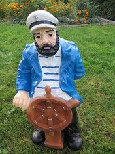 Seemann mit Steuerrad 46cm