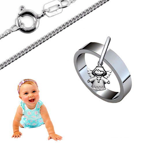 Taufkette,Kinderkette,Taufring