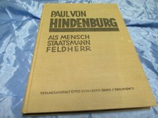 von HINDENBURG , Mensch -