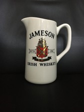 JAMESON Whisky Karaffe Keramik Pitcher Wasserkrug Vintage Werbung PUB Bar