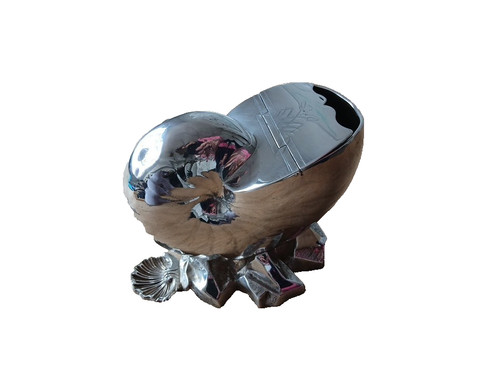 Antiker versilberter nautilus - antiker,