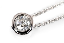 Brillant Anhänger Bucherer 0,4 ct TW/SI1 750 Gold Papiere + Box [BRORS 20289]