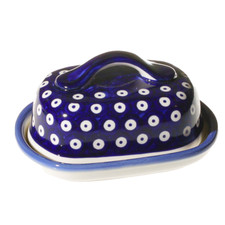 Kobalt Blau Bepunktete