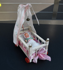 Altes Holz Himmel- Puppenbett