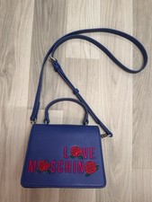 LOVE MOSCHINO Tasche,Handtasche,Bag,Ledertasche,Leder,Leather,blau