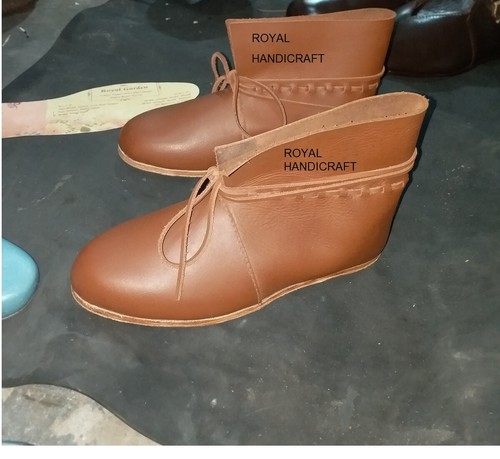 Wikinger leder schnürstiefel - wikinger,