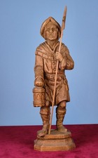 Vintage hölzerne Skulptur