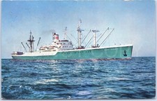 Alte Postkarte SS Alcoa Corsair 1946 Start Karibik verschrottet