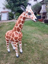 Giraffe Baby Kind XXL stehend 106cm Deko Tier Figur Dekoration Garten Wildtier