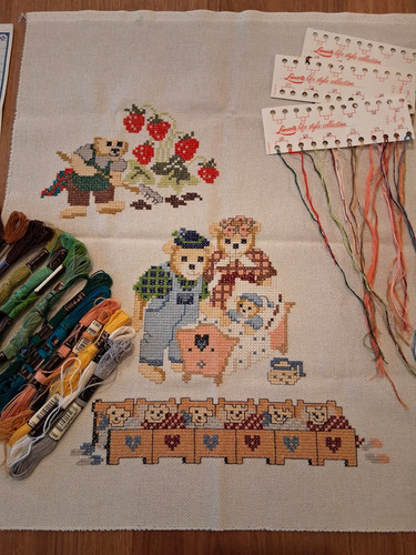 Unfertiges stickbild - unfertiges,