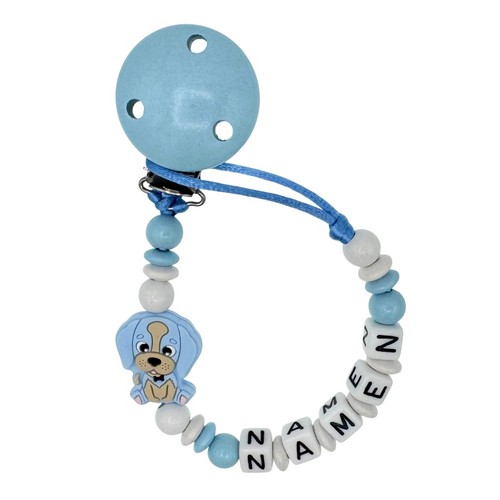 Schnullerkette mit wunschnamen - schnullerkette,