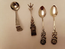 Silberbesteck  4 Teile Rose 800W , Antika 100, u.a.