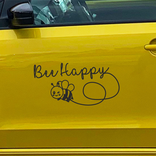 Bee happy aufkleber biene - happy,