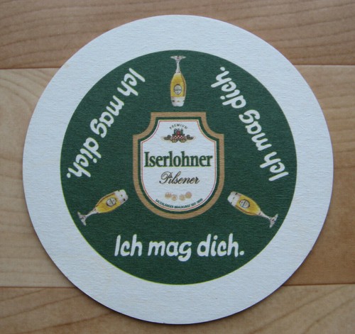 Alter bierdeckel iserlohner - alter,
