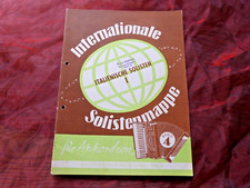 INTERNATIONALE SOLISTEN-MAPPE für Akkordeon Band 4 Italienische Solisten I