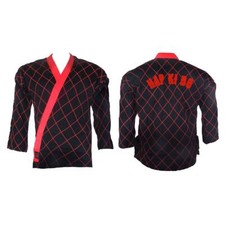 Hapkido Jacke, schwarz/rotes