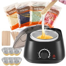 Salon Wachsgerät Set Wachswärmer Wachs Erhitzer &Wachs Bohnen Haarentfernung Wax