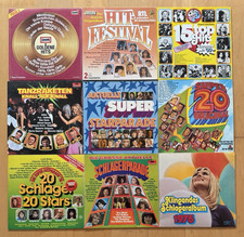 9 LPs Vinyl Schlager deutsch international 70 er Jahre Sampler Langspielplatten