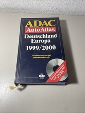 ADAC Autoatlas Deutschland Europa 1999/2000 Jubiläumsausgabe OHNE CD 