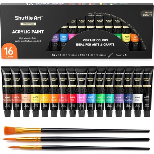 Acrylfarbe set farben - acrylfarbe, tuben