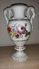Schöne Meissen Schlangenhenkelvase mit Goldrand 1.Wahl