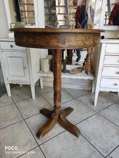 alter Telefontisch runder Säulen Tisch Beistelltisch Jugendstil Tischchen 