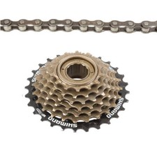 Zahnkranz 7 fach Shimano Schraubkranz 7er Kassette Freilaufkranz inkl. Kette