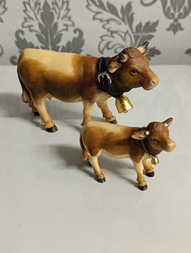 Holz krippen figur kuh kalb - holz, &