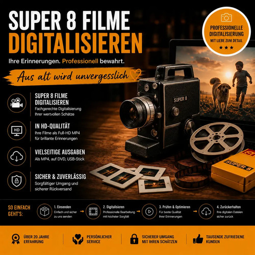 180m 210mm super 8 film - Ø,