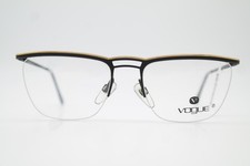 Vintage Brille VOGUE VO 3030 Schwarz Gold Halbrand Brillengestell eyeglasses