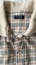 BURBERRY POLOSHIRT HERREN Beige Klassisch Größe XL / 42-44