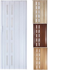 Falttür Schiebetür 4 Farben + Fenster H.201 cm Einbaubreite von 80 cm bis 109 cm