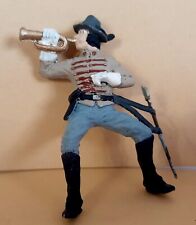 Dachbodenfund  Reiter    Soldat mit Signalhorn   Bürgerkrieg   blaue Uniform