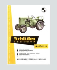 Schlüter Dieselschlepper S 15  SL 15 mit 15 PS