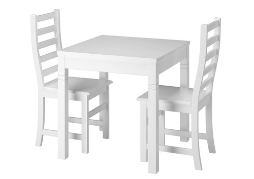 Moderne weiße essgruppe - moderne,