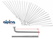 ab 10- 38 Stück Speichen Niro Alpina silber 2mm inkl. 14mm Nippel 130mm-304mm