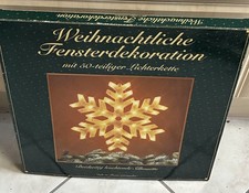 Fensterdekoration Weihnachten Lichterkette Schneeflocke