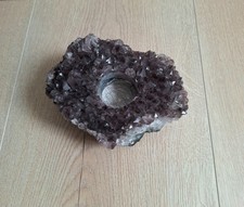 Teelichthalter, Kerzenhalter, Amethyst?