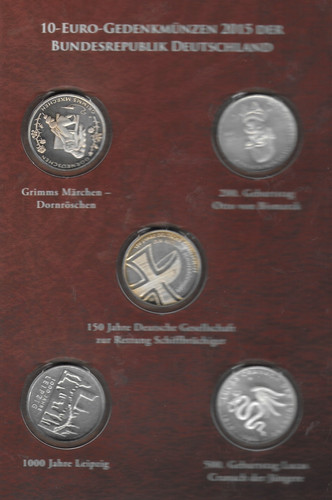 Euro gedenkmünzen brd - 10,